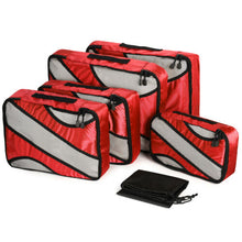 Load image into Gallery viewer, 6pack Red Travel Suitcase Storage Bag Luggage Liner Organizer Clothes Packing Cube
