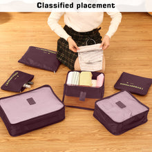 Load image into Gallery viewer, 6pack Red Travel Storage Bag Set Clothes Luggage Packing Cube Organizer
