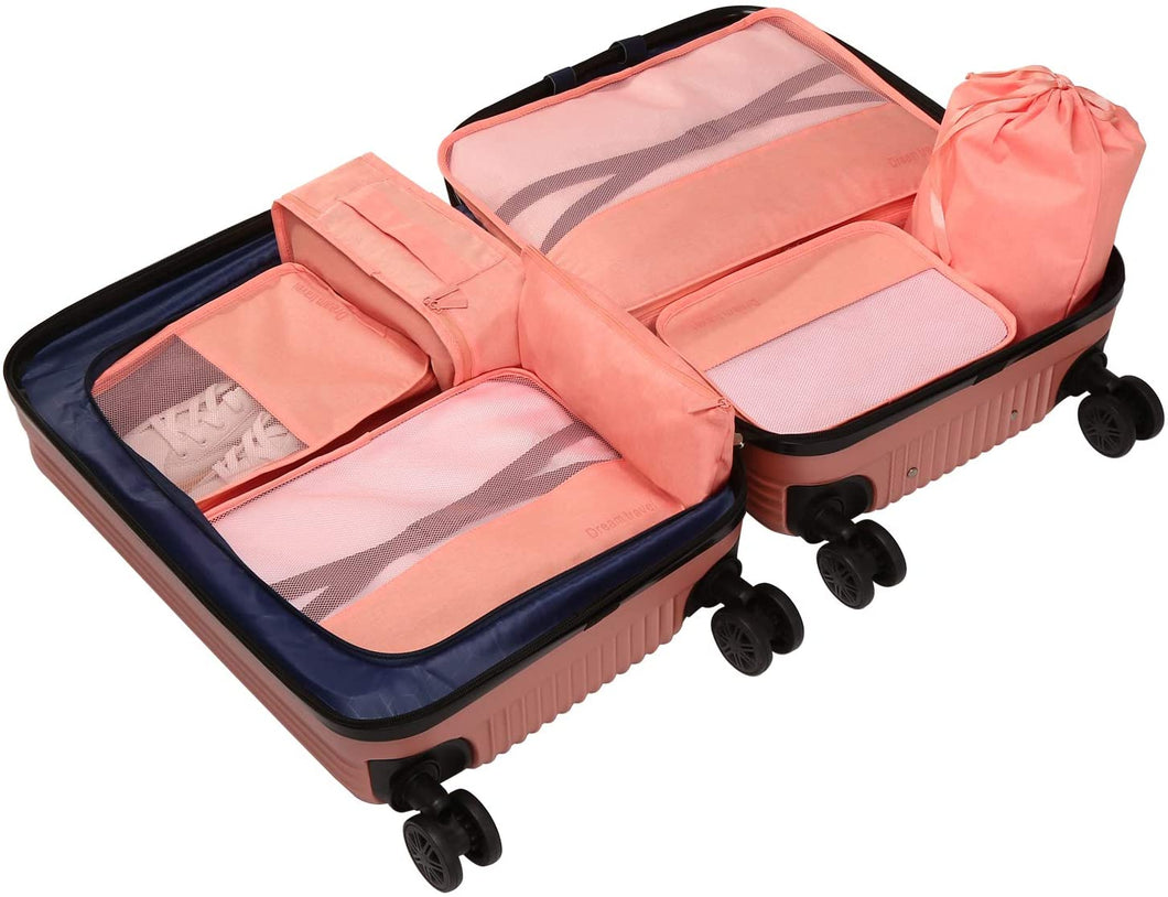7 Packing Cubes Travel Storage Bag Lightweight and Durable, Luggage Organizer Compression for Travel Home