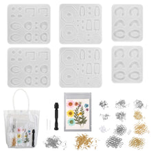 Load image into Gallery viewer, 366pcs Silicone Earring Necklace Pendant Mold Resin Casting Molds Jewelry Making
