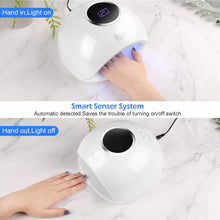 Load image into Gallery viewer, White Home Salon UV 33LED Gel Nail Dryer Lamp Auto Sensor 4 Timers 10s 30s 60s 99s
