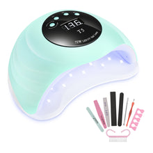 Load image into Gallery viewer, Green LED Nail Lamp 48W UV LED Gel Nail Lamp with 4 Timers 10s/30s/60s/99s Auto Sensor
