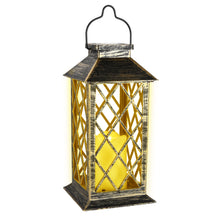 Load image into Gallery viewer, Solar Powered Led Outdoor Lantern Waterproof Candle Hanging Light Patio Pathway Yard Decoration
