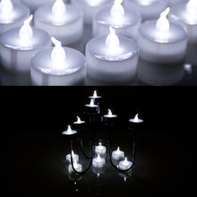 Load image into Gallery viewer, 100pcs Cool White LED Candle Tea Light Flameless Flickering Flashing Tealight
