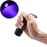 12LED UV Flashlight Handheld Blacklight Stain, Pet Urine & Pest Scorpion Detector Torch Money Detector Light