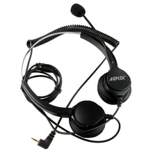 Load image into Gallery viewer, 2.5mm Dual Headset for Cordless Phones 6FT Hands-Free Noise Cancelling Monaural Headset
