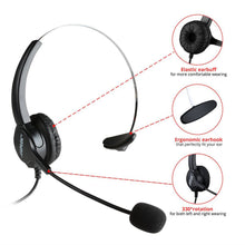 Load image into Gallery viewer, Call Center Dialpad Corded Headset Office Telephone with Corded Headset
