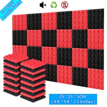 Load image into Gallery viewer, Sound Proof Padding, AGPtEK 24 Packs Soundproof Foams 25x25x5CM Acoustic Foam Panels, Ideal for Recording Studio, TV Room, Kid’s Room,and Office and Podcast Recording
