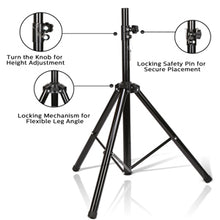 Load image into Gallery viewer, 2Pack Speaker Tripod Stand Adjustable Holder for Recording Room Studio Party
