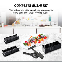 Load image into Gallery viewer, 11Pcs DIY Sushi Making Kit Tools Set Rice Ball Rolls Mold with Premium Knife
