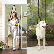 Load image into Gallery viewer, Magnetic Mosquito Screen Door - Heavy Duty Mesh &amp; Velcro Fits Doors Up to 82.7 inchX39.4 inch Hands Free Magnetic Magic Closer
