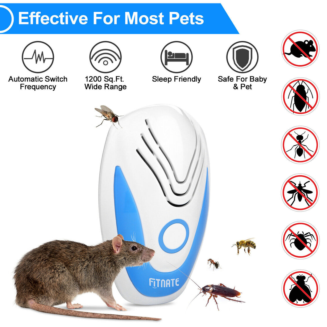 1 Piece Ultrasonic Pest Repeller Noiseless Mouse Mosquito Bug Repellent Rat Reject