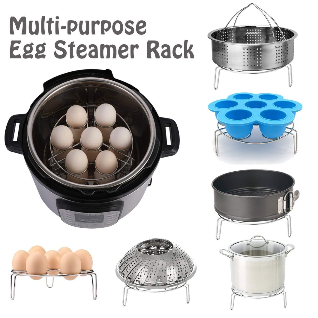 8pack Steamer Basket Egg Steam Rack Camping Cooking Set