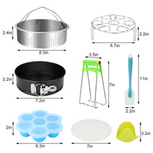 Load image into Gallery viewer, 8pack Steamer Basket Egg Steam Rack Camping Cooking Set
