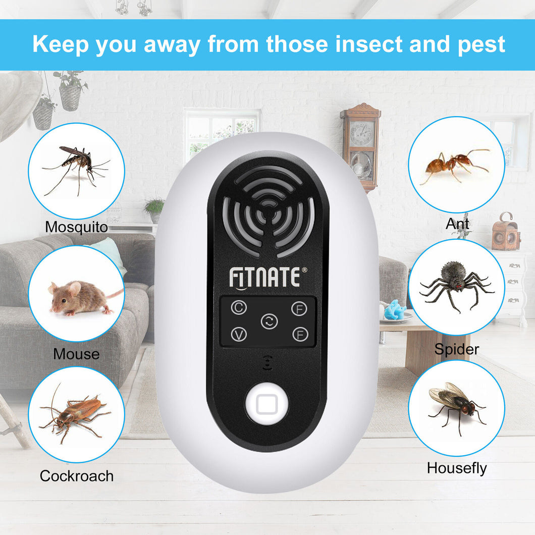 1pc Ultrasonic Pest Repeller Noiseless Plug In Spiders Mosquitoes Mouse Repellent