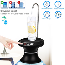 Load image into Gallery viewer, Wireless Electric Pump Outdoor Water Bottle Pump Dispenser Drinking USB Charging
