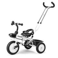 Kids Toddler Tricycles Bicycle Stroller Retractable Push Handle Safe Belt Trike