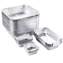 Load image into Gallery viewer, IMAGE 51 Packs Aluminum Loaf Pans Disposable Premium Heavy-Duty Tin Foil 4 Sizes
