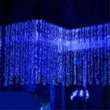 Load image into Gallery viewer, 3Mx3M 300 LED Blue Fairy String Light Curtain Light with Controller
