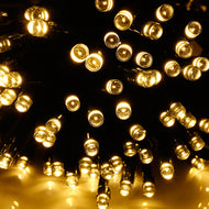 Solar string fair Lights 13M/42FT 100 LED£¬8 model 2400mah high capacity battery starry fair lights for indoor/outdoor decorations Christmas fair Lighting for outdoor Garden, Patio, Party, Waterproof . Warm white color