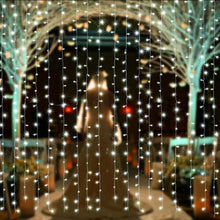 Load image into Gallery viewer, 300LED 3M Waterproof Starry Fairy String Lights +Wall plug-in controller+Solar Panel
