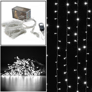 Safety voltage operated curtains Light 3Mx3M 300 LED，8 model with memory function starry fairy lights for indoor/outdoor decorations Christmas fair Lighting for outdoor Garden, Patio, Party, Waterproof .wihte color