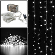 Safety voltage operated curtains Light 3Mx3M 300 LED,8 model with memory function starry fairy lights for indoor/outdoor decorations Christmas fair Lighting for outdoor Garden, Patio, Party, Waterproof .wihte color