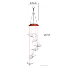 Load image into Gallery viewer, Windlights Solar Powered LED Butterfly Wind Chimes Hanging lamp Garden Home Decoration
