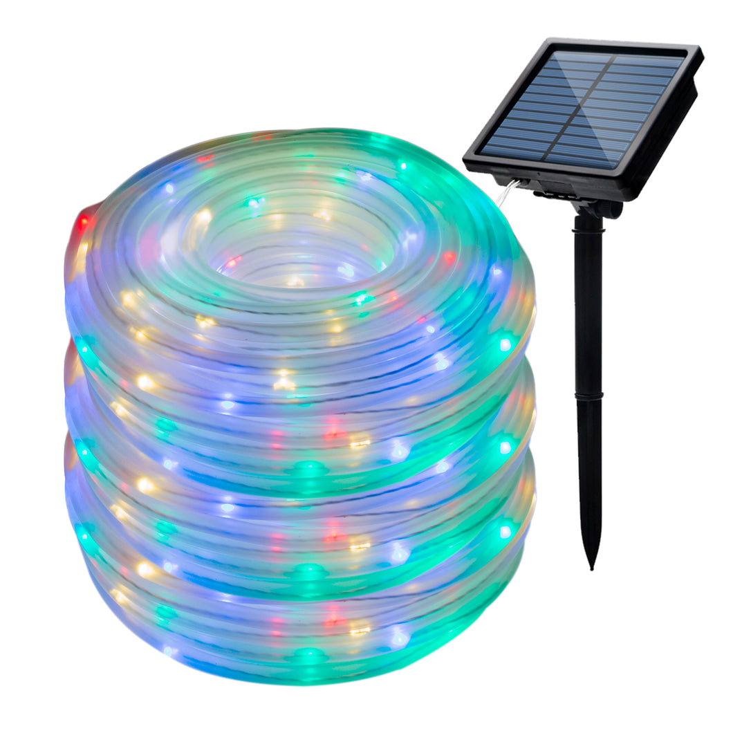 200 Led Multi-Color Solar Rope Lights Waterproof String Fairy Lights