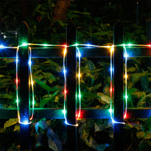 Load image into Gallery viewer, 75.5FT 200 Led Muticolor Solar Rope String Lights Outdoor Decoration
