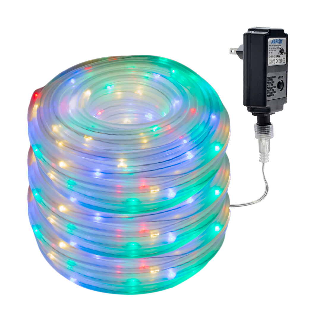 Waterproof 75.5FT 200LED Colorful Rope String Fairy Lights Wall Plug in Outdoor