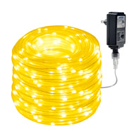 Rope Lights 75.5FT 200LED, 8 modes with memory function for indoor/outdoor decorations, Waterproof UL Safety standard. Warm White color