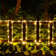 Load image into Gallery viewer, Solar Panel Powered 75.5FT Warm White Rope String Fairy Lights Wedding Outdoor
