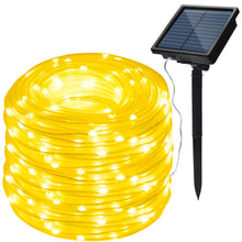 Load image into Gallery viewer, Solar Panel Powered 75.5FT Warm White Rope String Fairy Lights Wedding Outdoor
