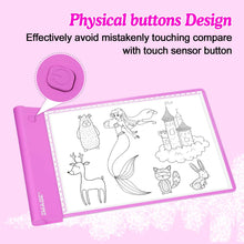 Load image into Gallery viewer, IMAGE Light-up Tracing Pad Pink Coloring Drawing Art Gift Toy Girls Boys Age 6+
