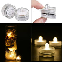 Load image into Gallery viewer, 10PCS Warm White Submersible Waterproof LED Tea Lights Flameless Candles
