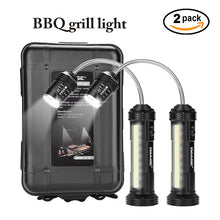 Load image into Gallery viewer, 2pack 360º BBQ Grill Lights Side LED Magnetic Base Barbecue Lamp Set Upgrated

