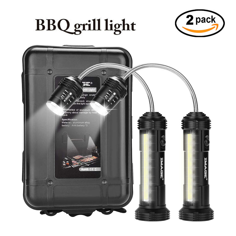 2pack 360º BBQ Grill Lights Side LED Magnetic Base Barbecue Lamp Set Upgrated