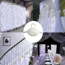 Load image into Gallery viewer, 10ft 300 LED Cool White Window Curtain String Light Wedding Party Home
