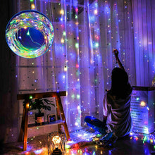 Load image into Gallery viewer, 3M 300 LED Fairy String Curtain Lights Christmas Tree Party Hanging Decor Multicolor
