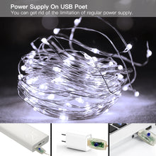 Load image into Gallery viewer, White  USB Remote Control 3*3M 300LED String Lights Waterproof
