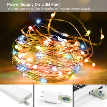 Load image into Gallery viewer, RGB Color  USB Remote Control 3*3M 300LED String Lights Waterproof
