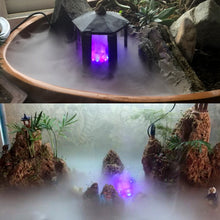 Load image into Gallery viewer, 12 LED Mist Maker Fogger Water Fountain Pond Fog Machine Atomizer Air Humidifier
