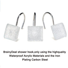 Load image into Gallery viewer, 12 Piece Decorative Shower Curtain Hooks Bathroom
