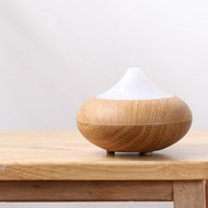 Ultrasonic Air Aromatherapy Essential Oil Diffuser LED lights Light Wood Grain