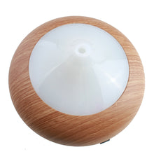 Load image into Gallery viewer, Ultrasonic Air Aromatherapy Essential Oil Diffuser LED lights Light Wood Grain
