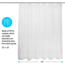 Load image into Gallery viewer, 72in FITNATE EVA Shower Clear Curtain Liner Non Toxic Rust Proof Grommets Hooks
