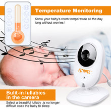 Load image into Gallery viewer, 4.3&quot; Baby Monitor 2.4Ghz Wireless Camera Video 2-Way Talk Night Vision + Lullaby
