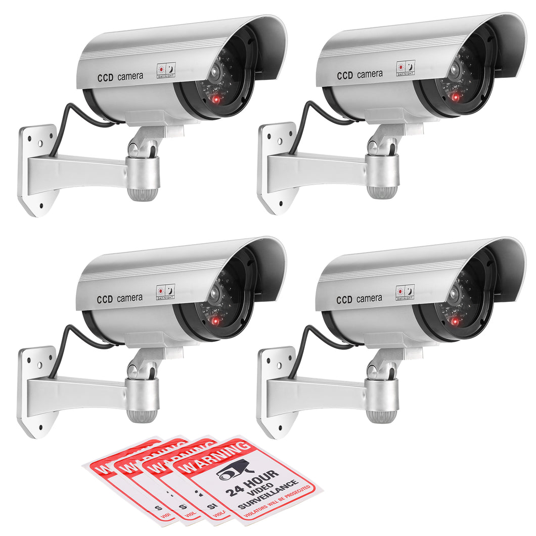 Fake Camera CCTV Surveillance System with LED Red Flashing Light
