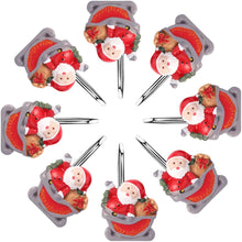 Load image into Gallery viewer, 12pcs Santa Claus Shower Curtain Anti-Rust Hooks for Home Bathroom Decorative
